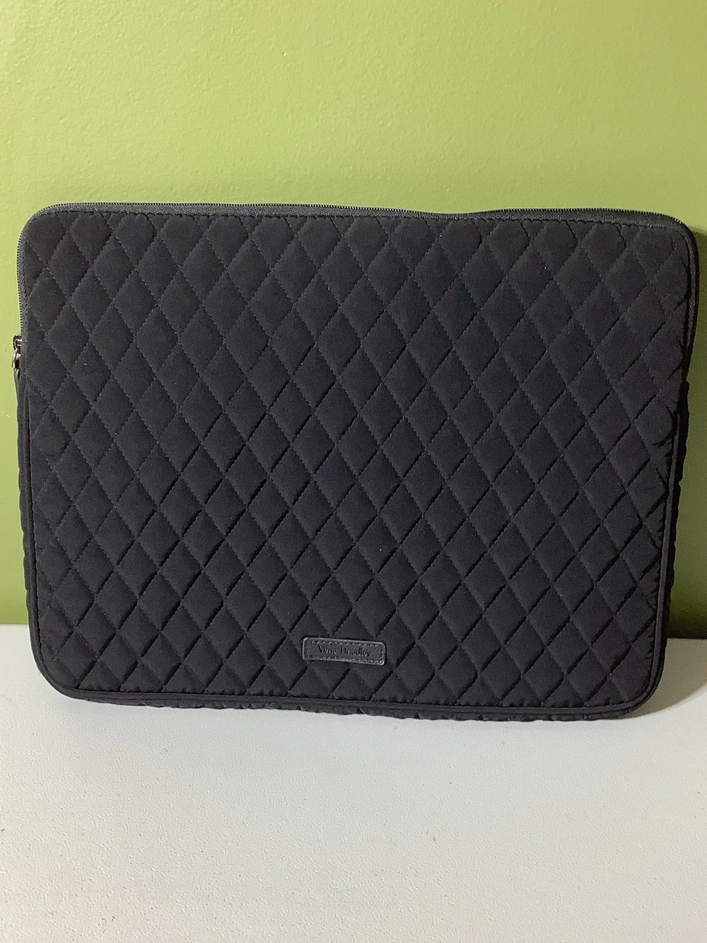 Vera Bradley black quilted laptop/tablet sleeve